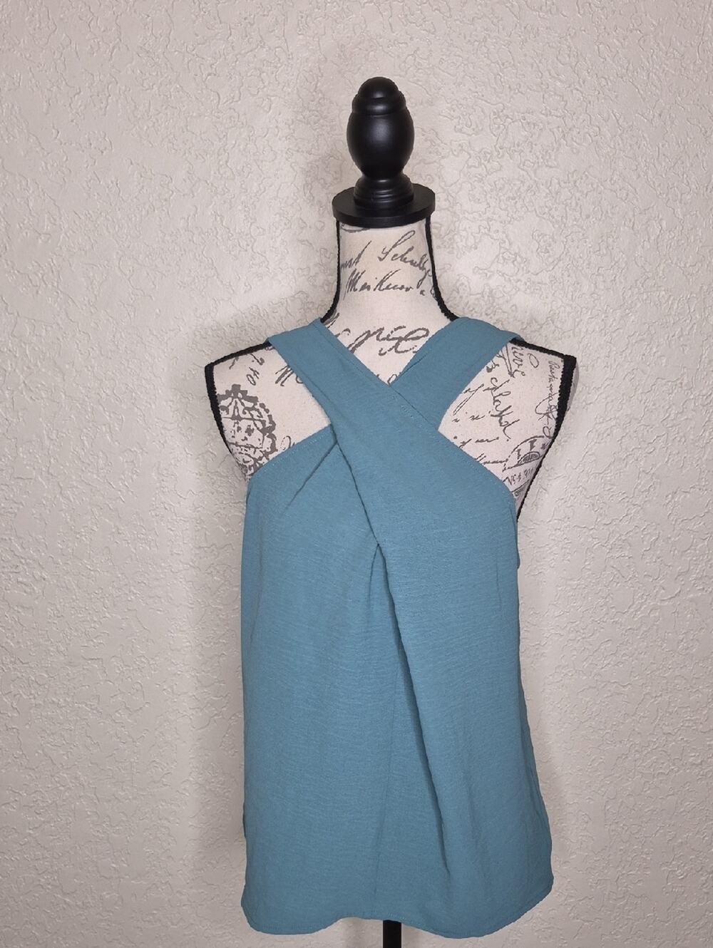 Cupshe Criss Cross Tank Green Size M